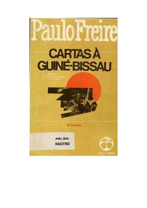 Cartas A Guine Bissau - Paulo Freire