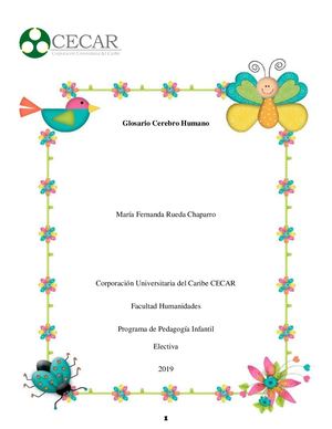 Glosario Cerebro Humano Pdf