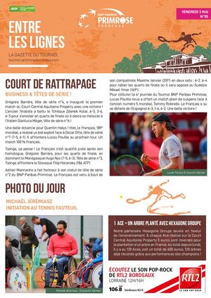 Gazette - vendredi 3 BNP PARIBAS PRIMROSE