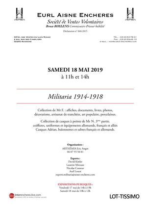 Vente du 18 mai 2019