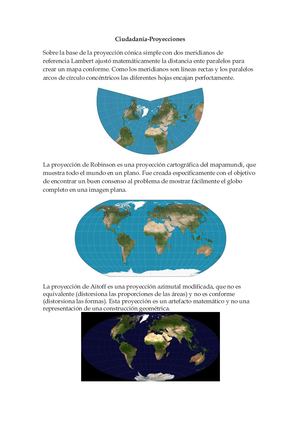 Geografía Proyecciones