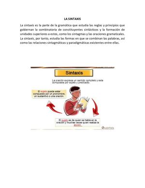 La Sintaxis
