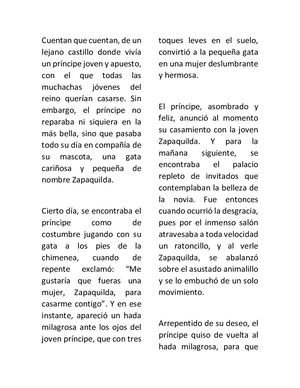 Cuentico La Gata Encantada