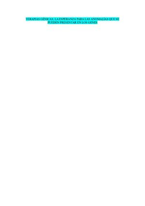 Terapias Génicas