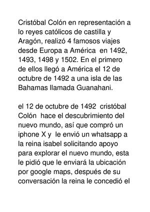 Descubrimiento De America Era Moderna