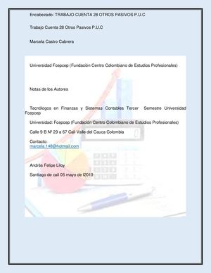 Trabajo Cuenta 28 Otros Pasivos P1