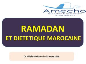 Ramadan Et Diététique Marocaine