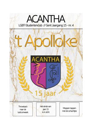 Apolloke jaar 15 // 4