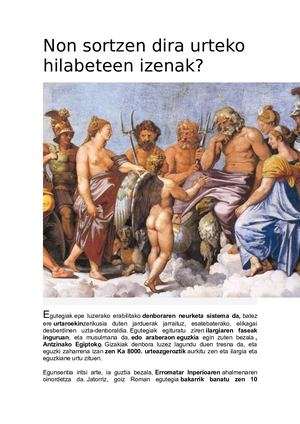 Non Sortzen Dira Urteko Hilabeteen Izenak