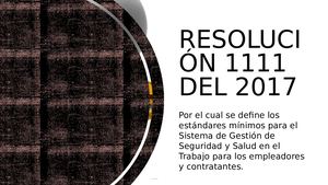 Resolución 1111 Del 2017 Cartilla