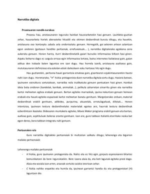 Narratiba Digitalaren Prozesua