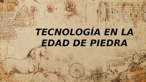 Cartiila Tecnología En La Edad De Piedra Cris Andrea