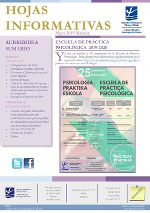 Hojas Informativas Mayo 2019