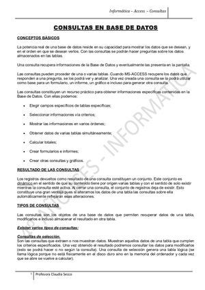 Teoria Consultas Ms Access