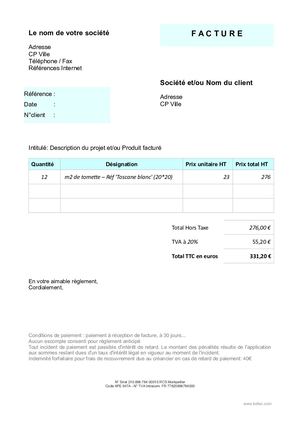 Modele Facture Kafeo