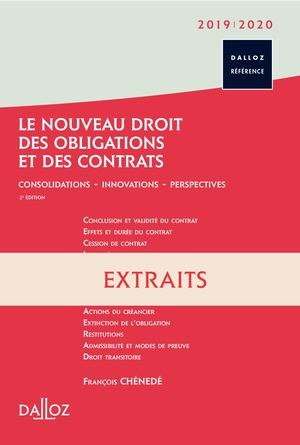 Nouveau Droit Des Obligations Et Contrats Extraits