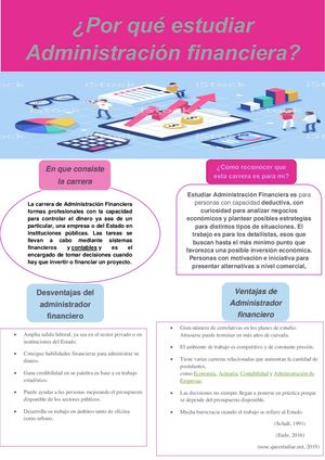 Porque estudiar Administración Financiera?