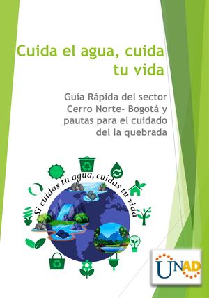Cartilla Cuida El Agua Cuida Tu Vida