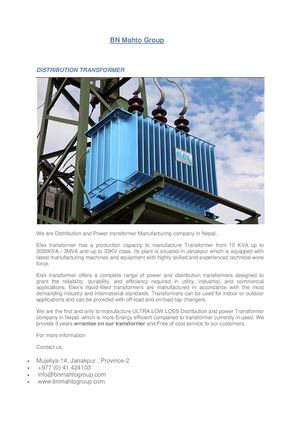 transformer in nepal