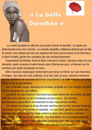 La Belle Dorothée , Baudelaire