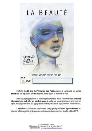Affiche Printemps Poètes