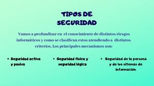 Tipos De Seguridad