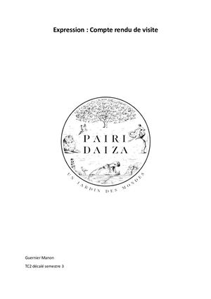 Compte-rendu de visite