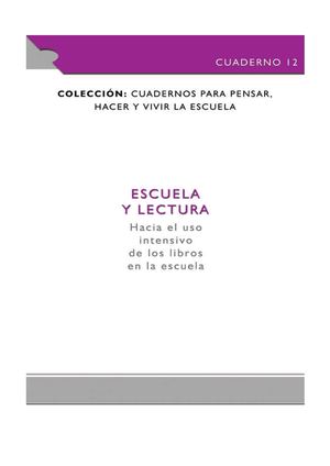 Escuela Y Lectura
