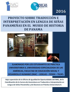 Proyecto De Practica Universitaria Ii Elaboración De Auidio Y Video En Lsp