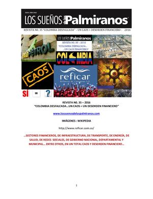 Revista N0 35 Colombia Desfalcada Un Caos Financiero 2016