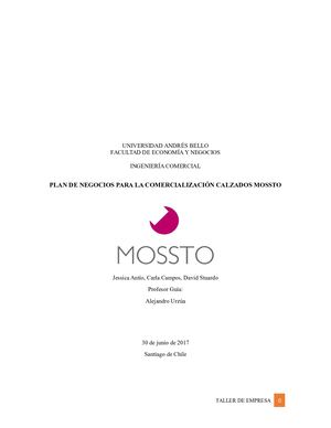 Plan Negocios Comercializacion Calzados Mossto