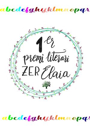 1r Premi Literari Zer