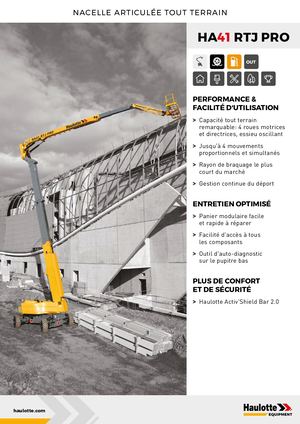 Fiche technique HA41 RTJ PRO - FR