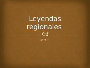 Leyendas Regionales
