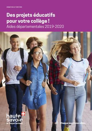 Des projets éducatifs pour votre collège ! Aides départementales 2019/2020