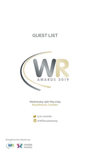 Women in Rail Awards 2019 Guest List
