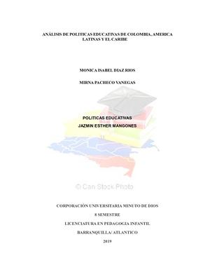 Análisis Comparativo De Las Políticas Educativas De Colombia Respecto A Argentina