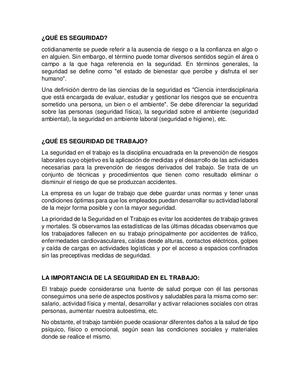 Qué Es Seguridad