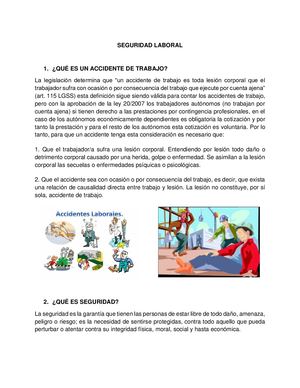 Seguridad Laboral
