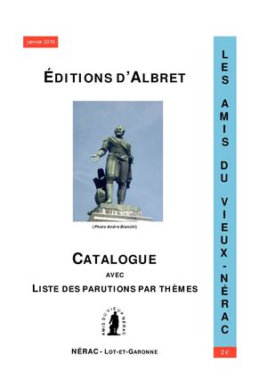 Catalogue Amis du Vieux Nérac/Éditions d'Albret
