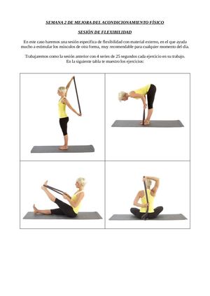 Flexibilidad Semana 2 De Mejora