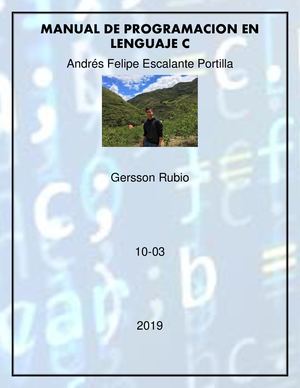 Manual De Programacion En Lenguaje C