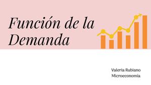 Función De La Demanda