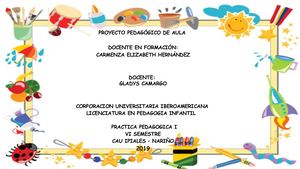 PROYECTO PEDAGOGICO DE AULA
