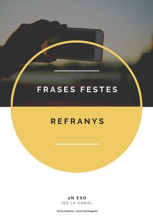 Dossier Refranys I Frases Fetes