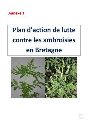 Ambroisie - Annexe 1