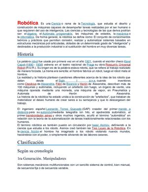 La robótica