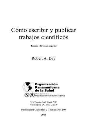 Como Escribir Y Publicar Trabajos Cientificos