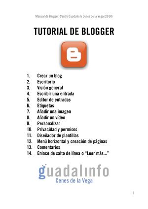 Guia Crear Blog Personal Blogger Parte1 Cenesdelavega