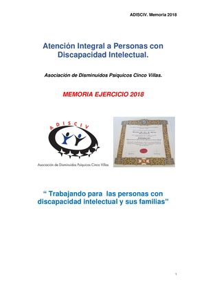 Adisciv Memoria 2018